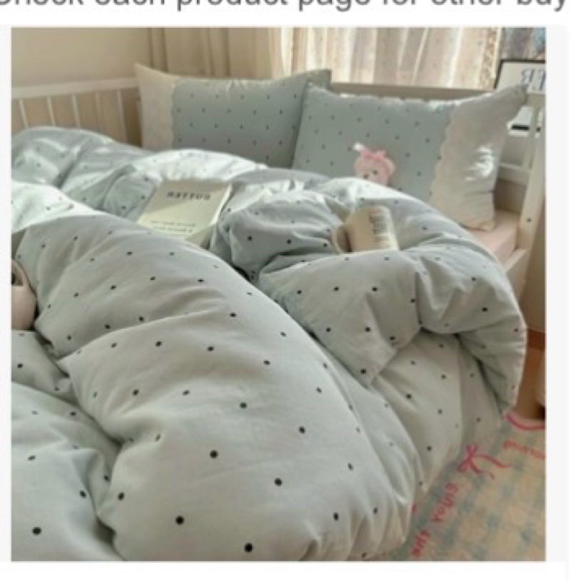 VM VOUGEMARKET White Lace Duvet Cover Set Queen Cute Dots Bedding Set,Soft Microfiber Princess Style