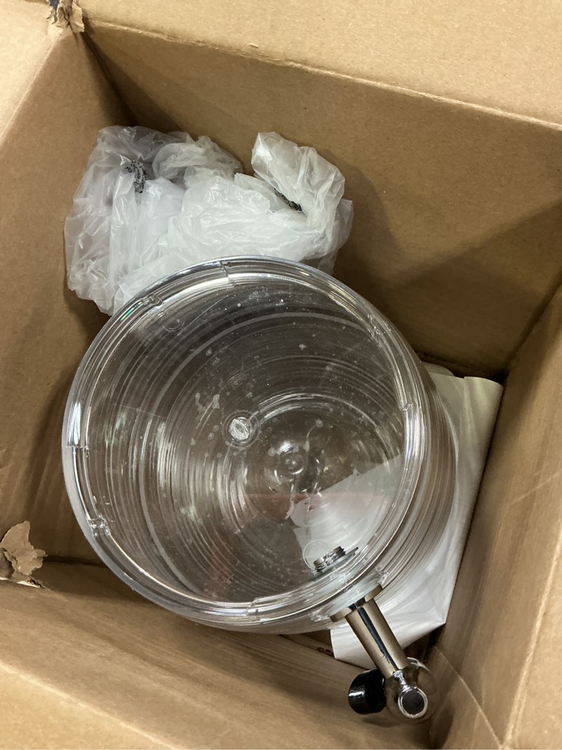 Condition photo showing As Is for CreativeWare Bark Beverage Dispenser, 2.5 Gallon, Clear, (Pack of 1)