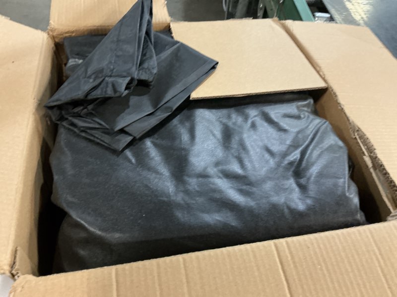 Condition photo showing As Is for 10l0l golf cart 4 passenger enclosure for club car precedent short roof 57.5" deluxe 600d golf cart heavy duty rain cover with 4 zipped doors clear pvc windows (latest improved version) black