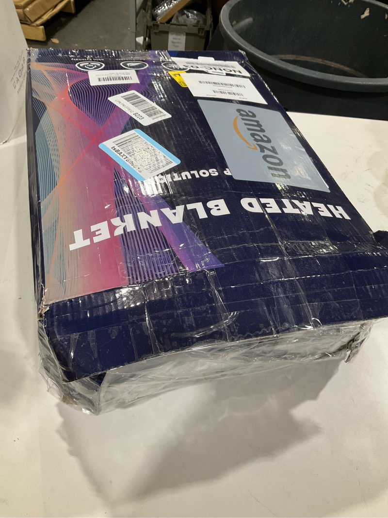 Condition photo showing Good Condition for MAXEVE Electric Heated Blanket 84"x 90" Rabbit Faux Fur Queen Blankets with Dual Controllers 8 Heating Levels & 8H Auto Off, Fast Heating Warm Sherpa Washable Throw with ETL Certification, Grey Grey Queen-84" x 90"