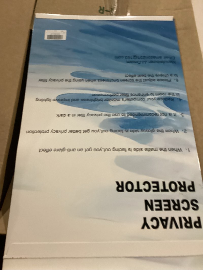 Condition photo showing New/Like New for [2 pack] 24 inch privacy screen for computer monitor blue light screen protector anti glare anti-scratch monitor privacy shield screen 24 inch 16:9 aspect ratio 24.0 inch widescreen (16:9)