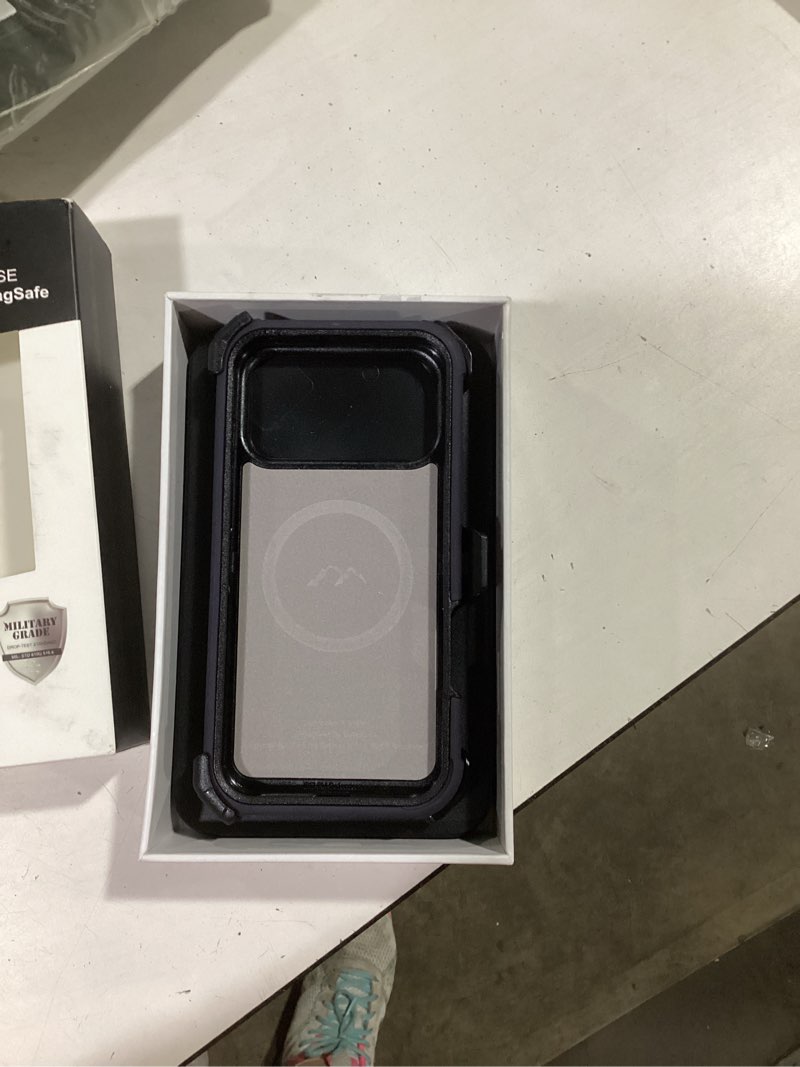 Condition photo showing Good Condition for for iphone 17 pro max case 6.9" with belt clip holster,compatible with magsafe,anti-drop,shockproof,heavy duty protection,w/screen protector,with 360°rotating kickstand,blue iphone 17 pro max case blue