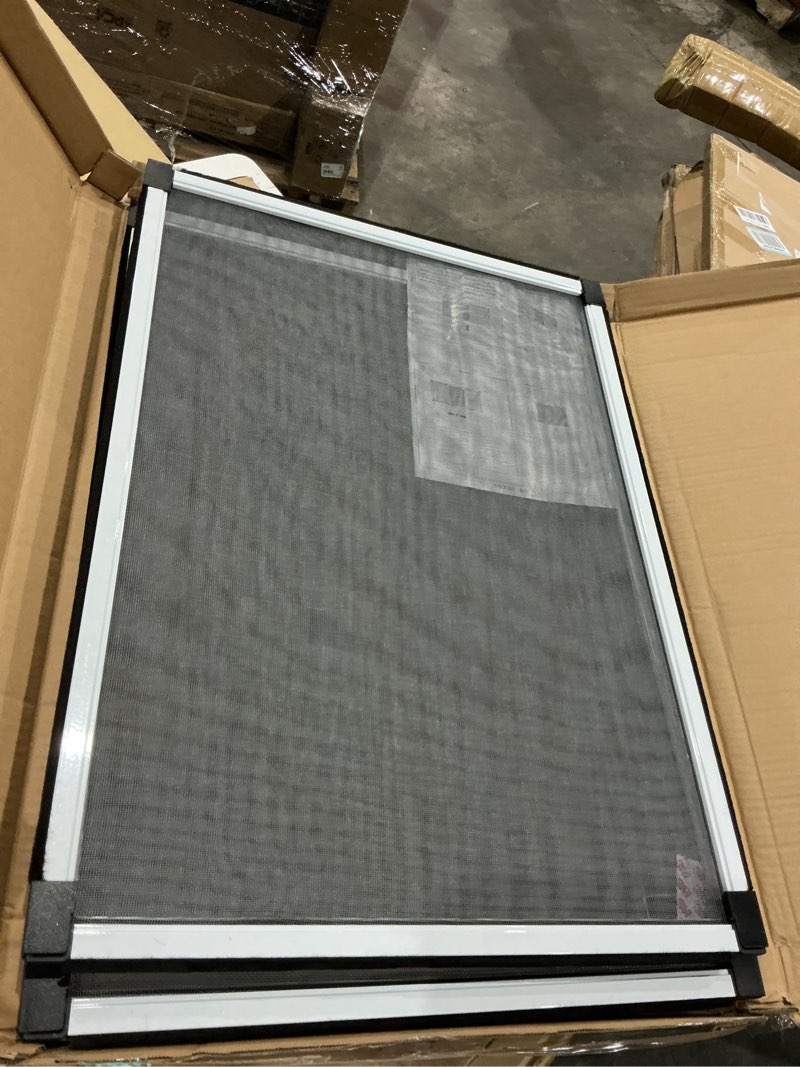 Condition photo showing Good Condition for [measure first] flyzzz window screen, fixed 19.68" height, fits window opening width 28" to 52", adjustable sliding screen insert, large, 2-pack 19.68 inches high by 28-52 inches wide 2 packs