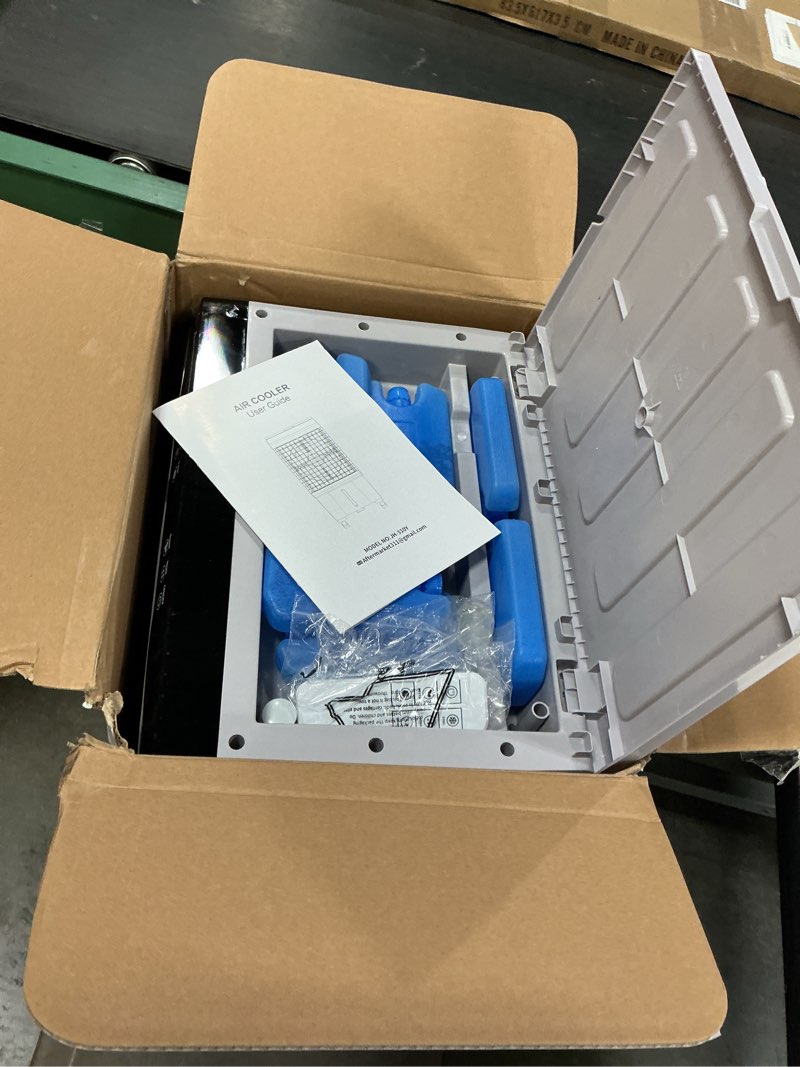 Condition photo showing Good Condition for midea 10,000 btu ashrae (7,100 btu sacc) portable air conditioner, smart control, cools up to 300 sq. ft., with dehumidifier & fan mode, easy- to-use remote control & window installation kit included 10,000 btu-smart