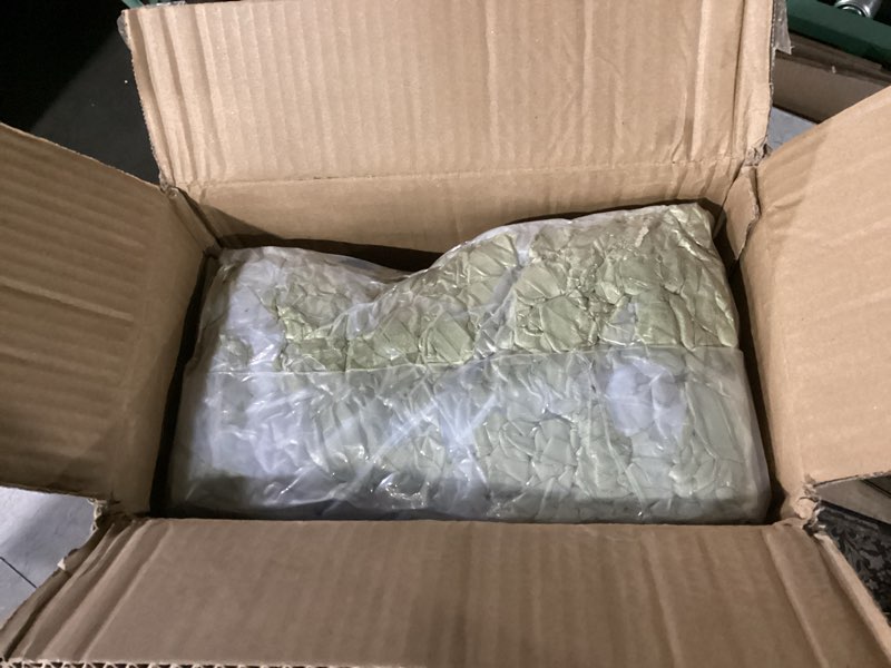 Condition photo showing New/Like New for HIGOGOGO Papasan Chair Cushion with Corduroy Cover (Without Chair), 48 x 48 Inch Supportive Cushion, Overstuffed Chair Cushion,Green