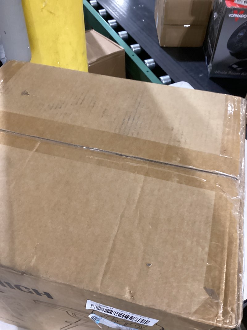 Condition photo showing As Is for CoziBB 4-in-1 Baby High Chair, Convertible Easy-to-Clean Wooden Highchair for Infant, Kids& Children, 3 Position Tray, Leatherette Seat, Modern and Compact Design, Grey