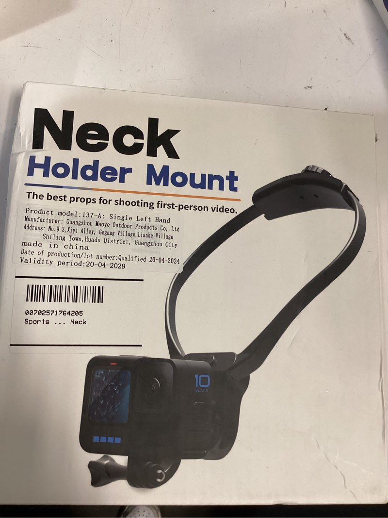 Condition photo showing New/Like New for sports camera accessories mobile phone holder gopro11/10/9/8/7 accessories neck holder first person perspective luya video