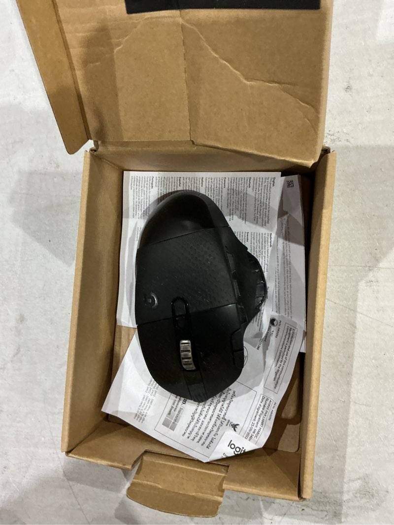Condition photo showing As Is for logitech mx master 3s wireless mouse standard edition with logi bolt usb receiver, ultra-fast scrolling, ergo, 8k dpi, track on glass, quiet clicks, usb-c, bluetooth, windows, linux, chrome - graphite graphite mouse with usb receiver