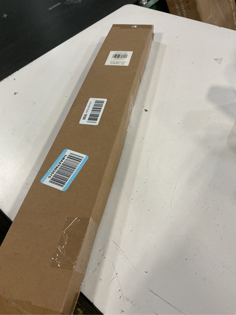 Condition photo showing New/Like New for lazblinds no drill blinds for indoor windows, cordless 1" vinyl mini blinds, privacy s-curve blinds for windows, room darkening horizontal window blinds and shades for home, 26 1/2" w x 64" h, white white 26.5" w x 64" h