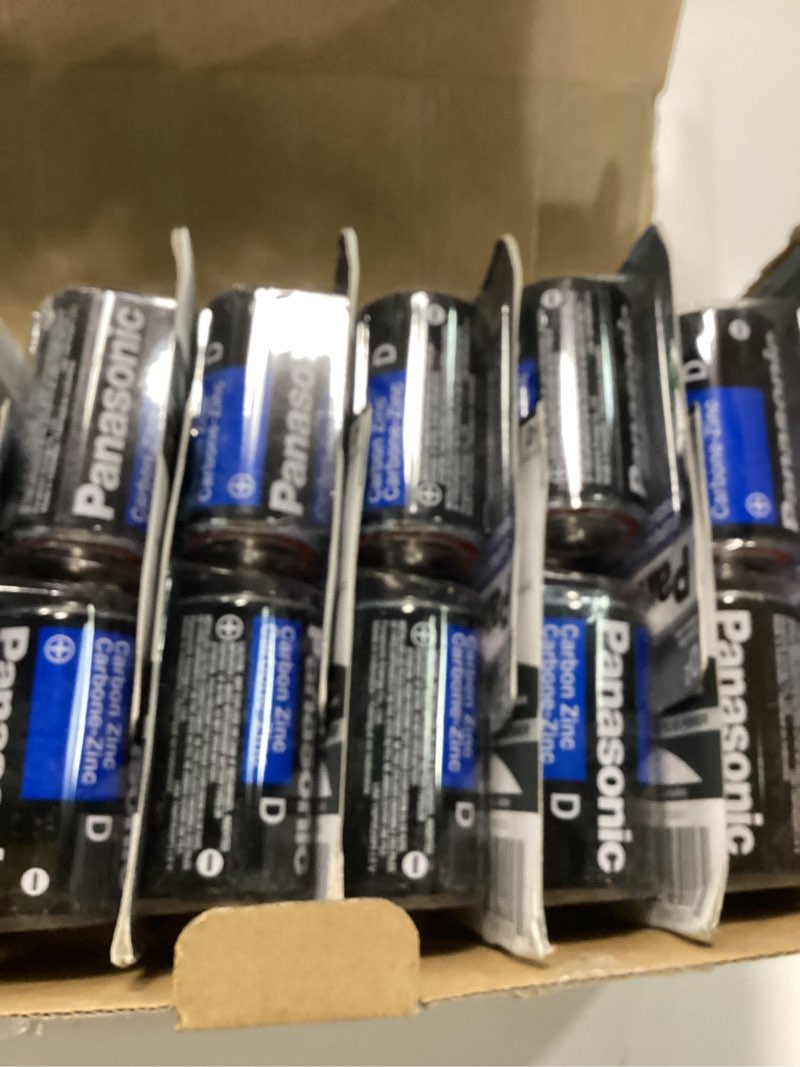 Condition photo showing New/Like New for Panasonic Batteries Super Heavy Duty Batteries, 2  box 12