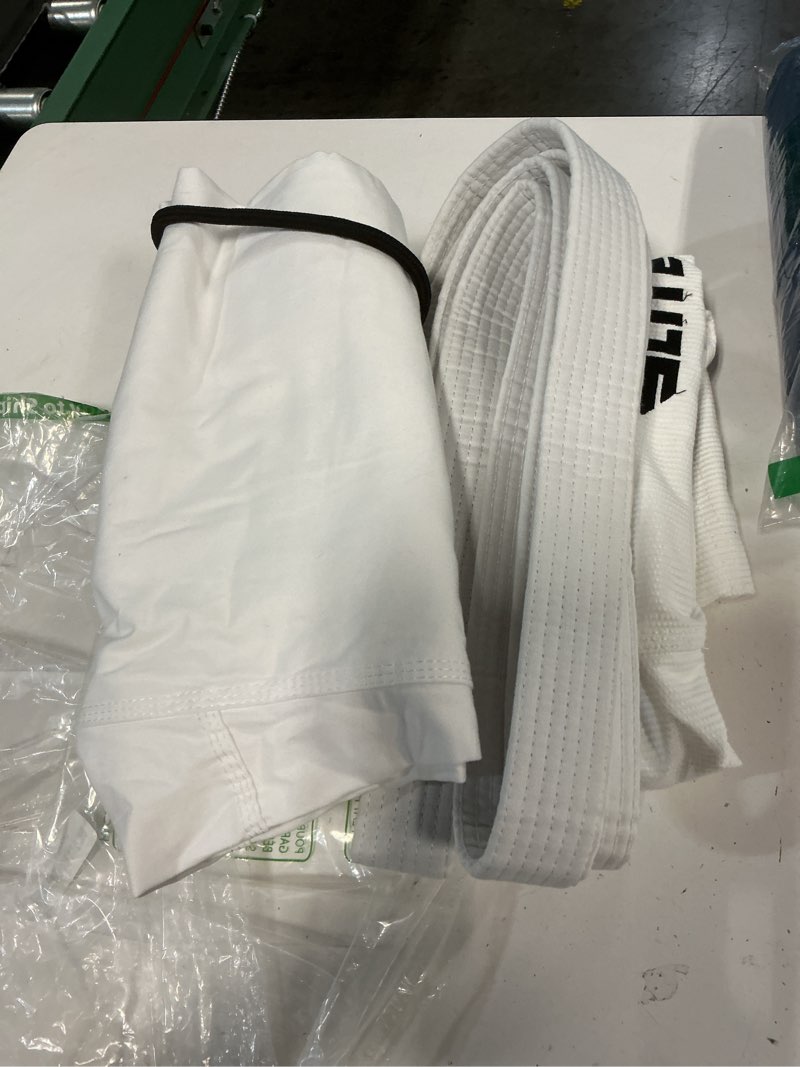 Condition photo showing Good Condition for elite sports bjj gi for men ibjjf kimono bjj jiujitsu gis w/preshrunk fabric & free belt (see special sizing guide) 4 premium white