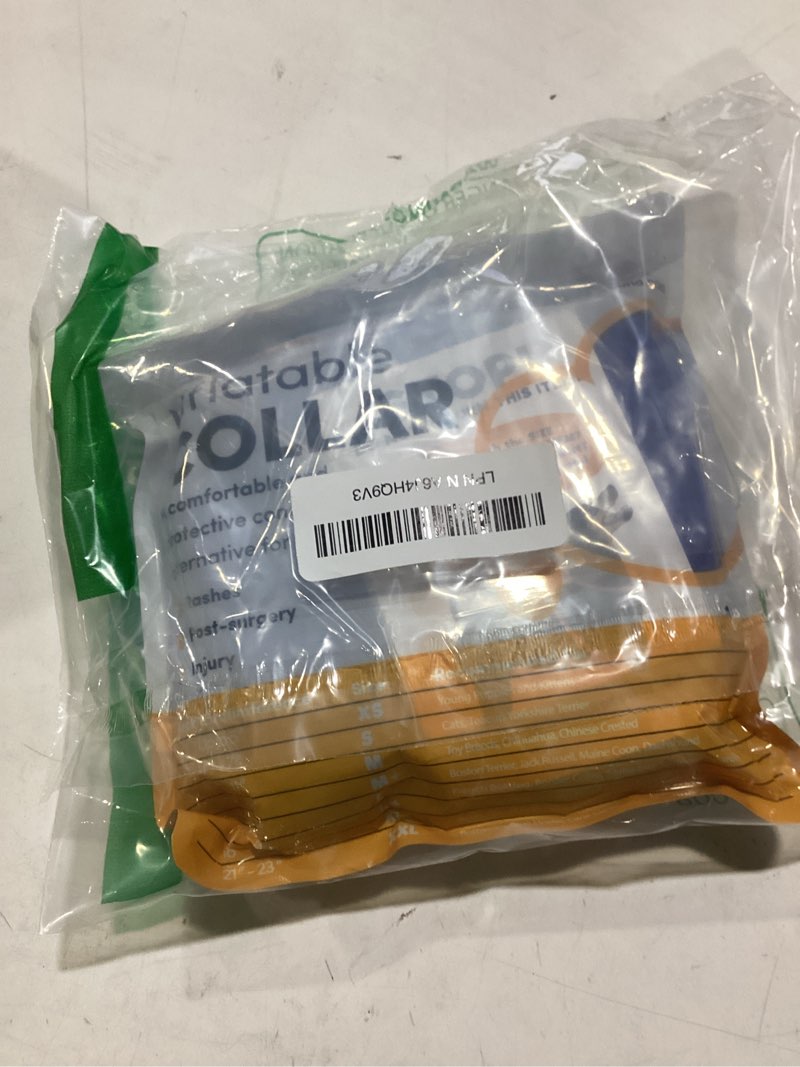 Condition photo showing New/Like New for BENCMATE Inflatable Dog Cone Collar Alternative, Soft Dog Cone for Small Medium Large Dogs and Cats, Neck Recovery ECollar Donut Collar After Surgery (Medium, Blue) Blue Medium [Neck:7"-11"]