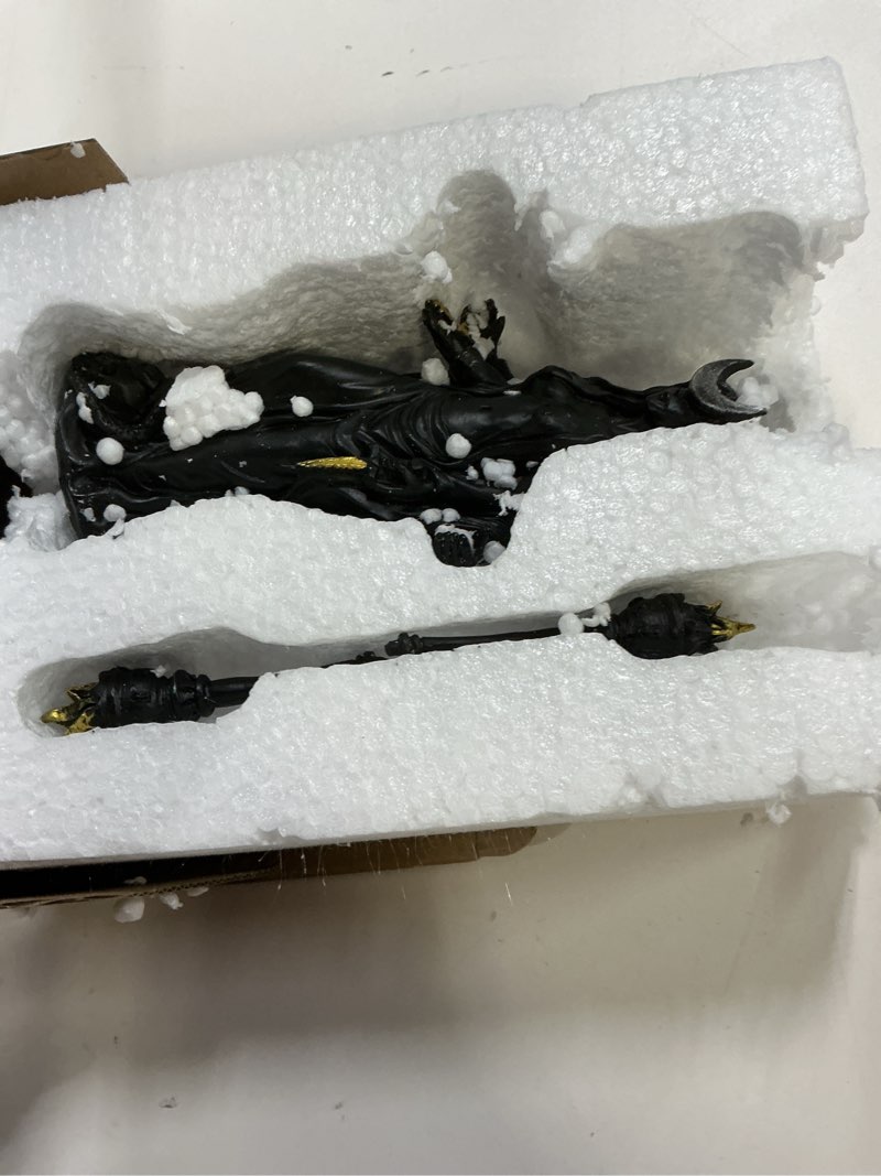 Condition photo showing Good Condition for hekate niktipolos, hekate statue, witch statue, greek goddesss with her hounds of magics, witchy home decor (a+b)