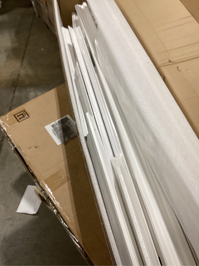 Condition photo showing Good Condition for Art3d Premade Bilinear Frame Accent Molding Set, Pre-Cut Decorative Wainscoting Panel for Home Décor, Ready-to-Assemble Glue-On Wall Trim for Living Room Bedroom Corridor, 6 Separate Bilinear Frame White - Style 1