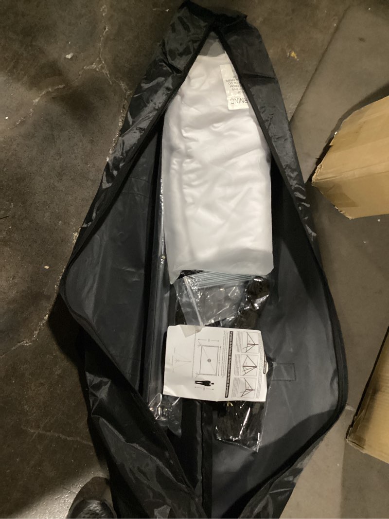 Condition photo showing New/Like New for 200 Inch Projector Screen with Stand: VOOPVOR 16ft Portable Large Projection Screen and Stand Outdoor - Front/Rear Movie Screen Indoor 16:9 4K HD - Wrinkle-Free & Carry Bag for Backyard Cinema