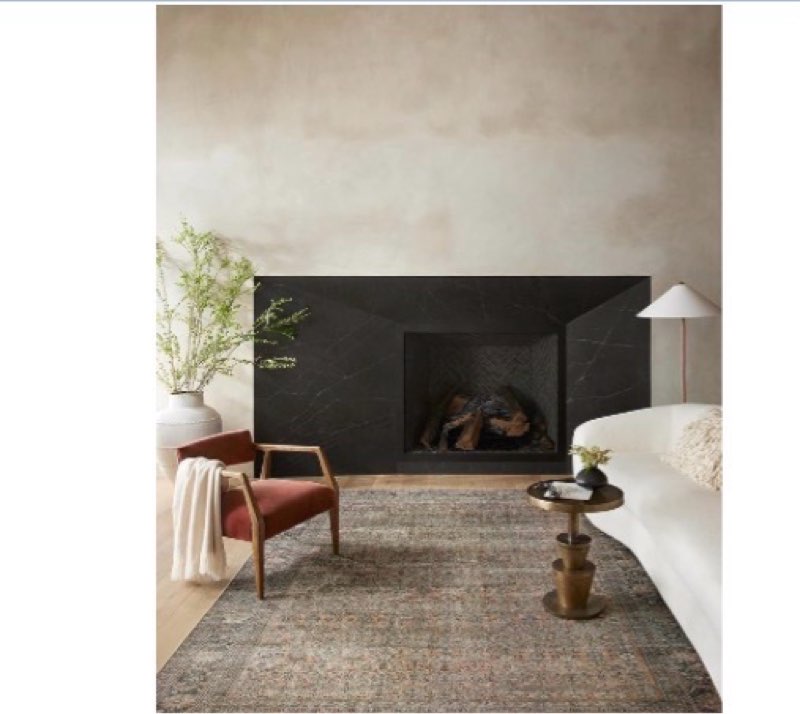 loloi adrian collection adr-03 terracotta/multi 3'-6" x 5'-6", .19" thick accent rug 3'6" x 5'6" (rectangular) terracotta / multi