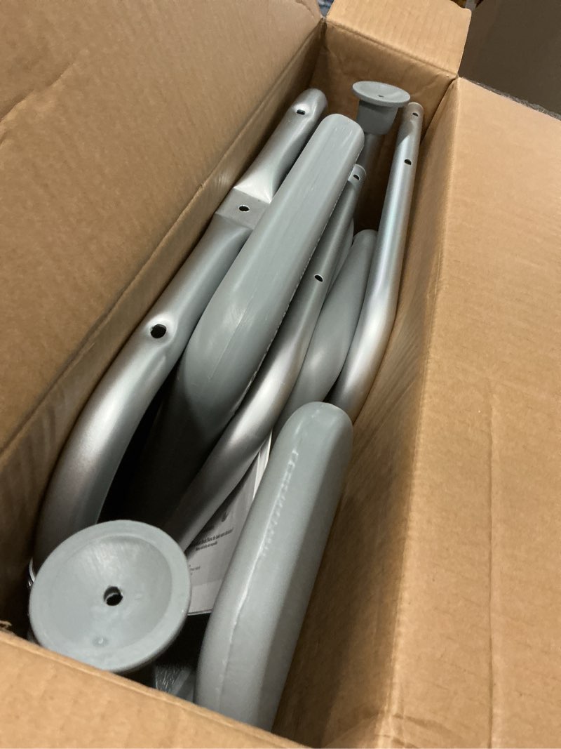 Condition photo showing Good Condition for Medline Shower Chair with Backrest and Padded Armrests - 350 lb. capacity, Bath Bench, Seat, Stool for Independent Adult, Seniors, Elderly & Disabled Patients Grey