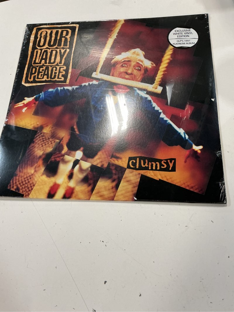 Condition photo showing New/Like New for our lady peace - clumsy  opaque white (vinyl)