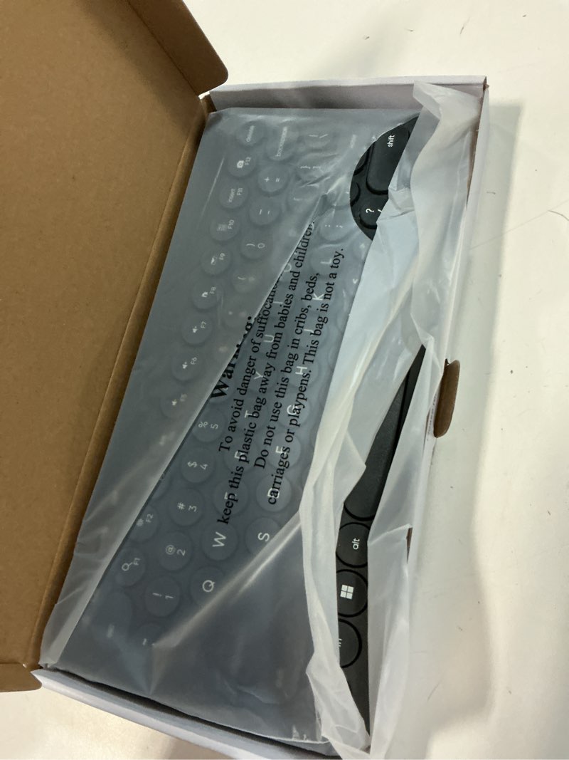 Condition photo showing Good Condition for onn mini compact wireless office keyboard usb receiver, 78 keys, grey