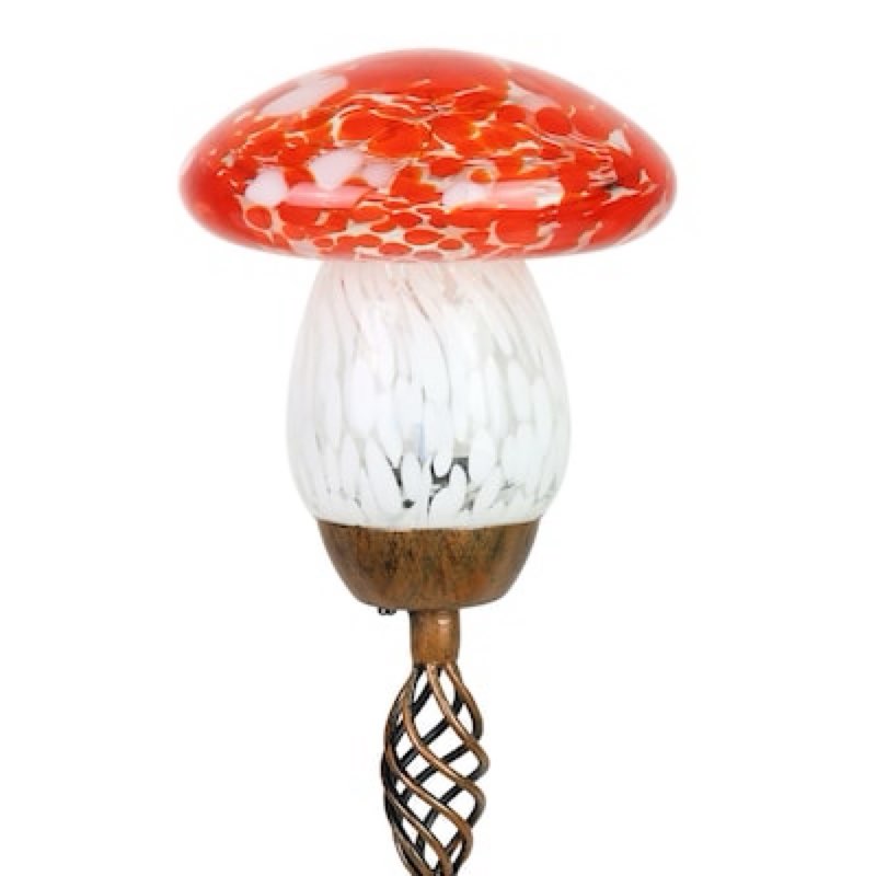 exhart 30.98-inches red metal solar animals stake (cracked)