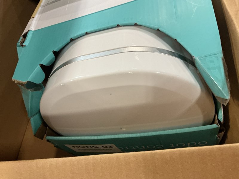 Condition photo showing Good Condition for munchkin® step™ diaper pail powered by arm & hammer, #1 in odor control, award-winning, includes 1 snap, seal & toss™ bag, 1 starter refill ring, and 1 puck™ baking soda cartridge