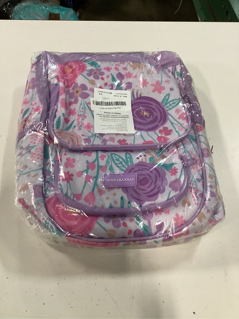Condition photo showing New/Like New for mommore kids backpack set kindergarten school bookbag for boys girls purple flower medium-15l (3pcs)