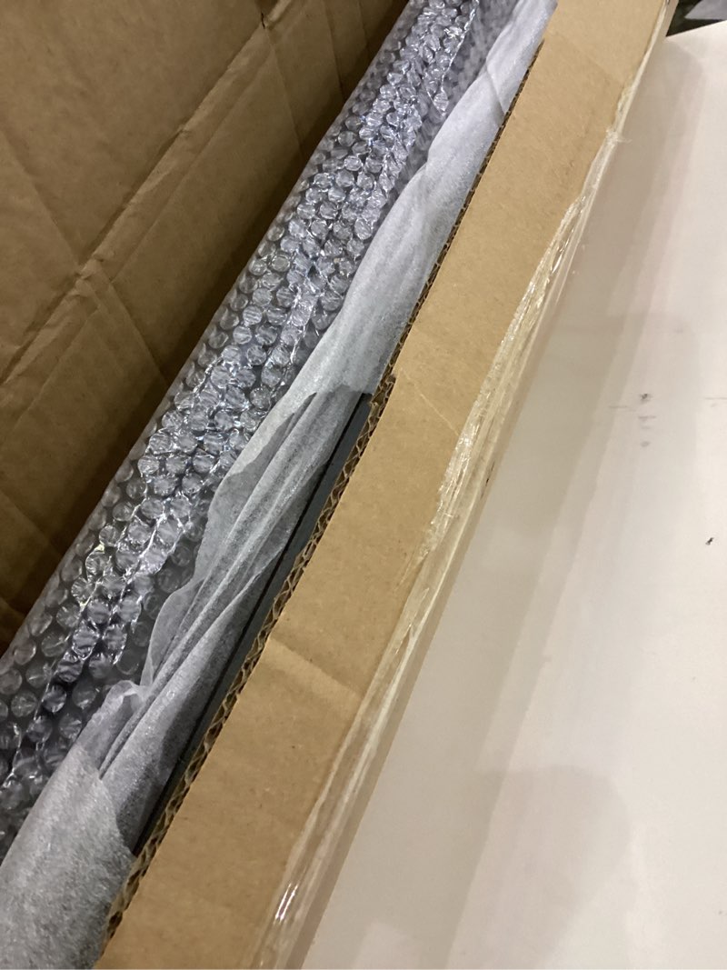 Condition photo showing Good Condition for VASMIA Console Table, Entryway Table, Narrow Sofa Table, 39" Bamboo Hallway Table for Entryway, Living Room, Bedroom, Foyer, Black Black 9.4"D x 39.4"W x 29.5"H