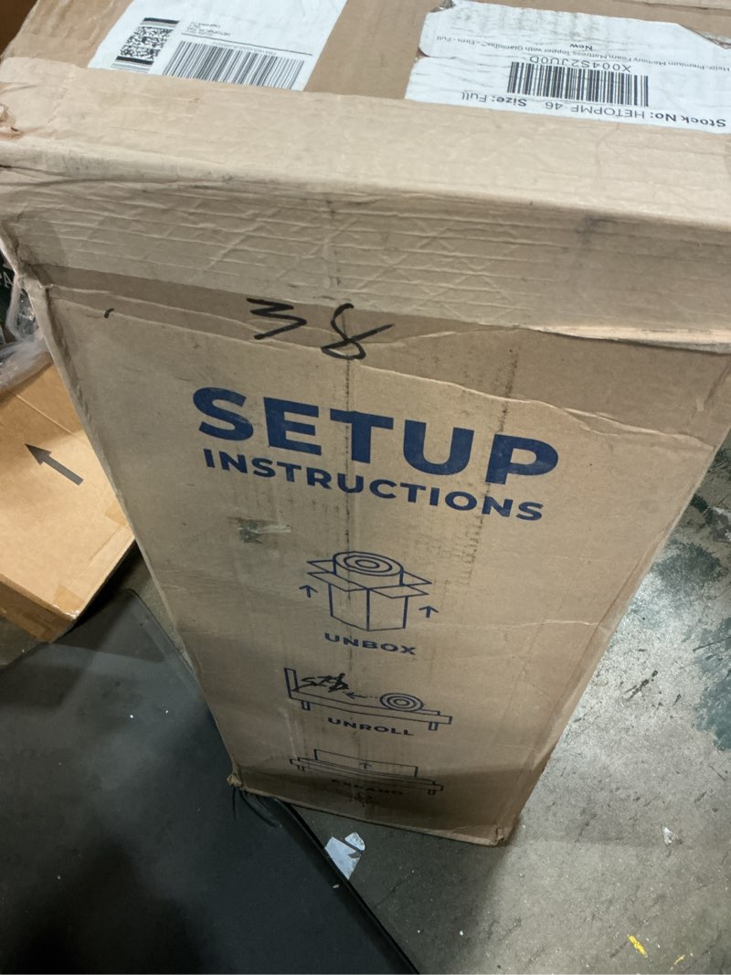 Condition photo showing As Is for helix premium memory foam mattress topper with glaciotex™ - firm - full full firm