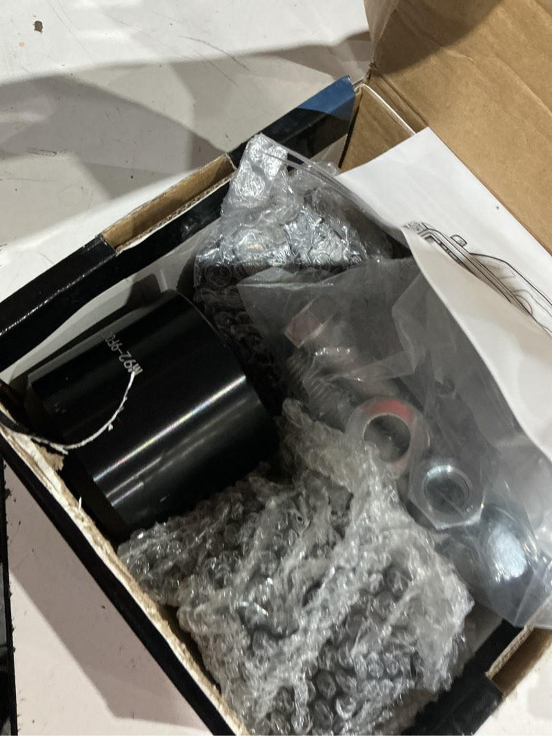 Condition photo showing As Is for dynofit 2.5" front leveling kit for f250 super duty 4wd, forged aluminum spacers w/shock extenders prevents overextension, compatible with 2005-2026 ford f-250 f-350 heavy duty(hd) truck