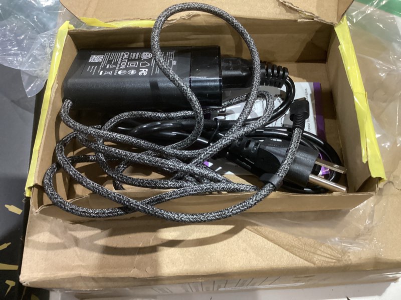 Condition photo showing As Is for new slim 65w watt usb type c laptop charger compatible with hp spectre x360, envy x360, computer chromebook elitebook x360 omnibook zbook probook elite x2 power cord replacement ac adapter xh65w pd
