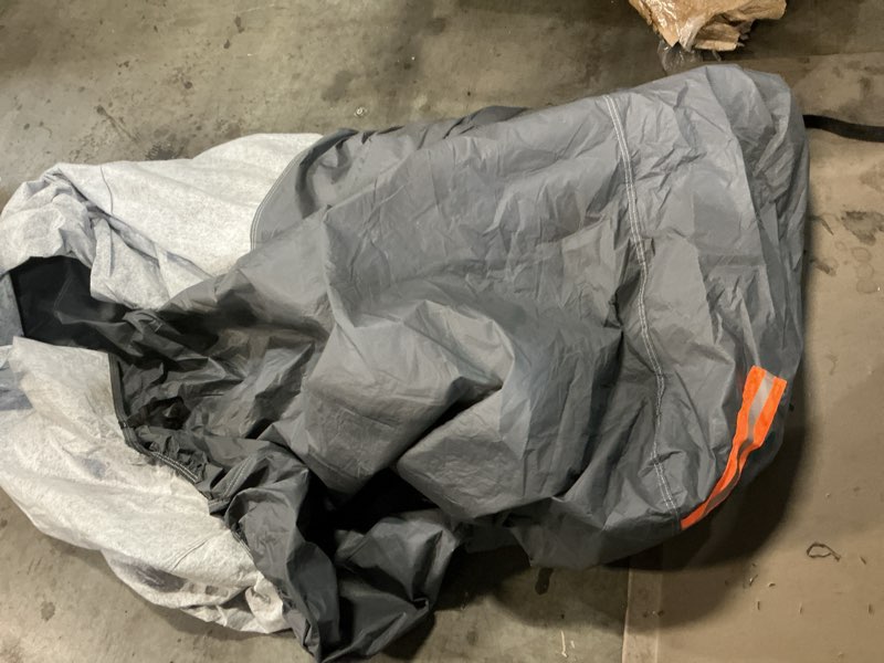 Condition photo showing As Is for Car Cover Waterproof for 2006-2025 Audi Q7/SQ7, Outdoor Sun Rain UV Dust Snow All Weather Protection Custom-fit Full Q7 Car Cover with Door Zipper & Cotton Lining-Gray Q7 Cover