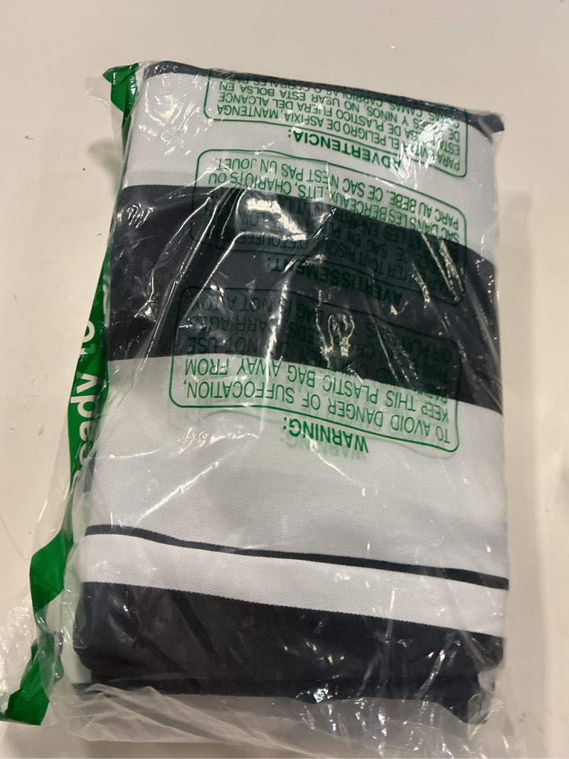 Condition photo showing New/Like New for funhome outdoor cushion covers 20 x 18 x 4 inch,set of 2,replacement seat cushion cover for patio furniture chair,water resistant,fade-resistant slipcover only,no insert(black white) black white (cover only) 20" x 18" (pack of 2)