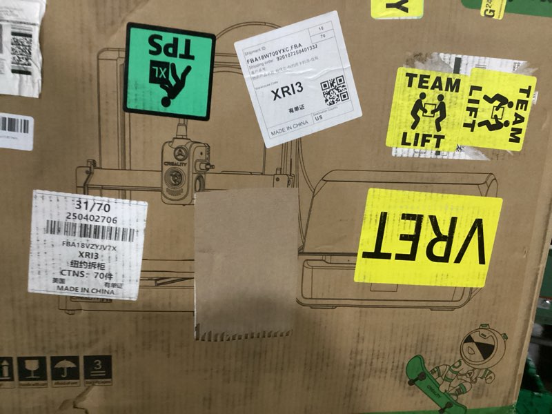 Condition photo showing New/Like New for Creality Hi Combo Multicolor 3D Printer with CFS, 500mm/s High Speed Printing,Full-auto Leveling, Automatic Filament Reading, Fully Assemble, Silent Mode 3D Printers 10.24×10.24×11.81 inch