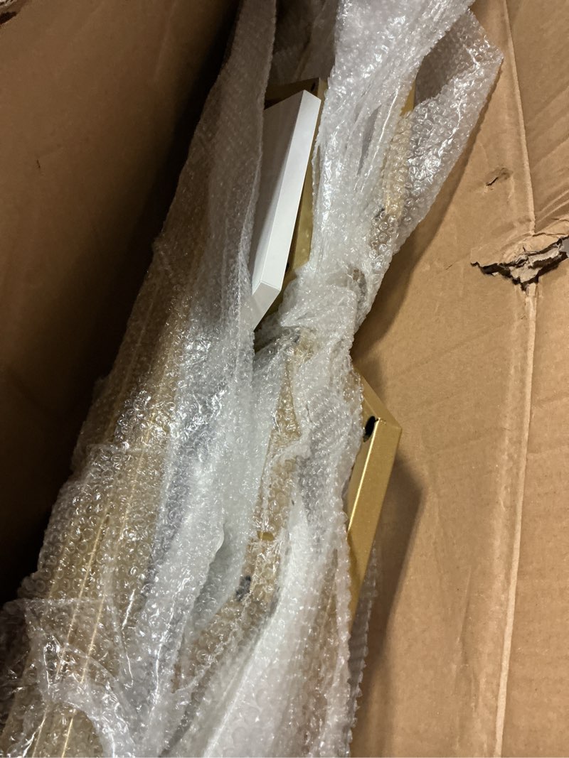 Condition photo showing As Is for Urban Deco Cylinder Stands for Party, Set of 3 Gold Metal Hexagon Cake Pedestal Stand with Marbled Countertop, Flower Plant Pedestal Stands for Display Parties Wedding Birthday Decor, 3PCS, Gold