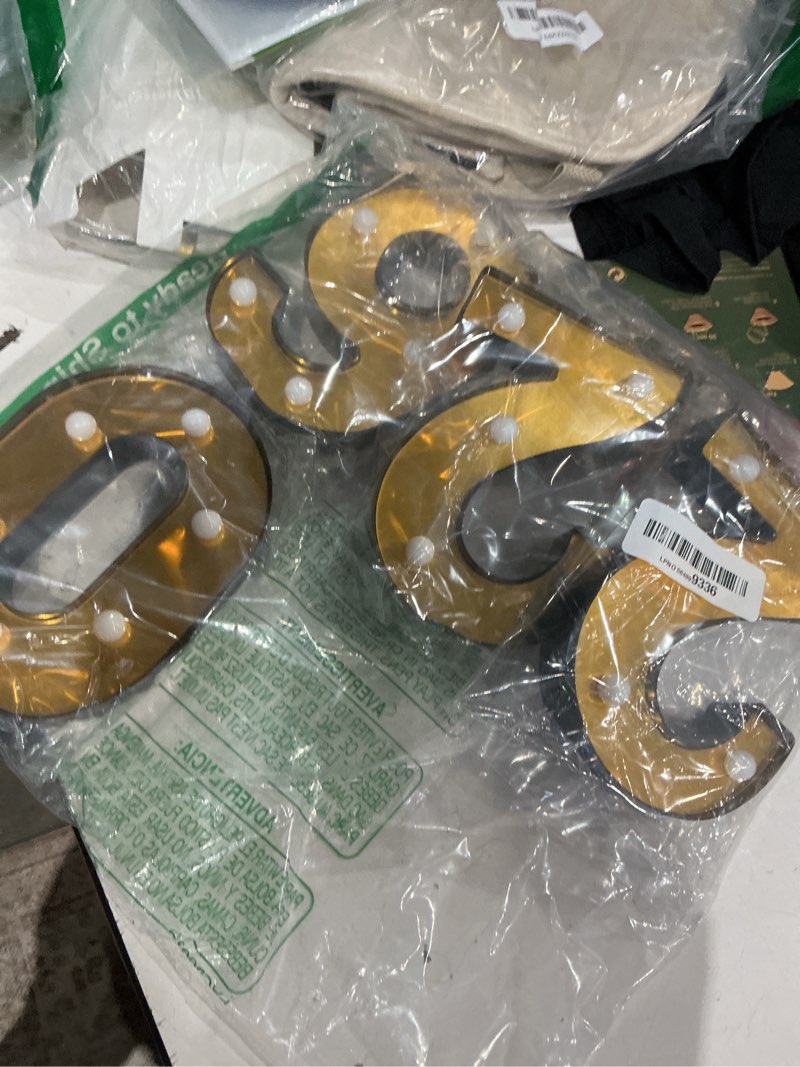 Condition photo showing Good Condition for 2026 graduation decorations prom decorations 2026 black and gold graduation decorations 2026 light up letters 2026 numbers for graduation black gold
