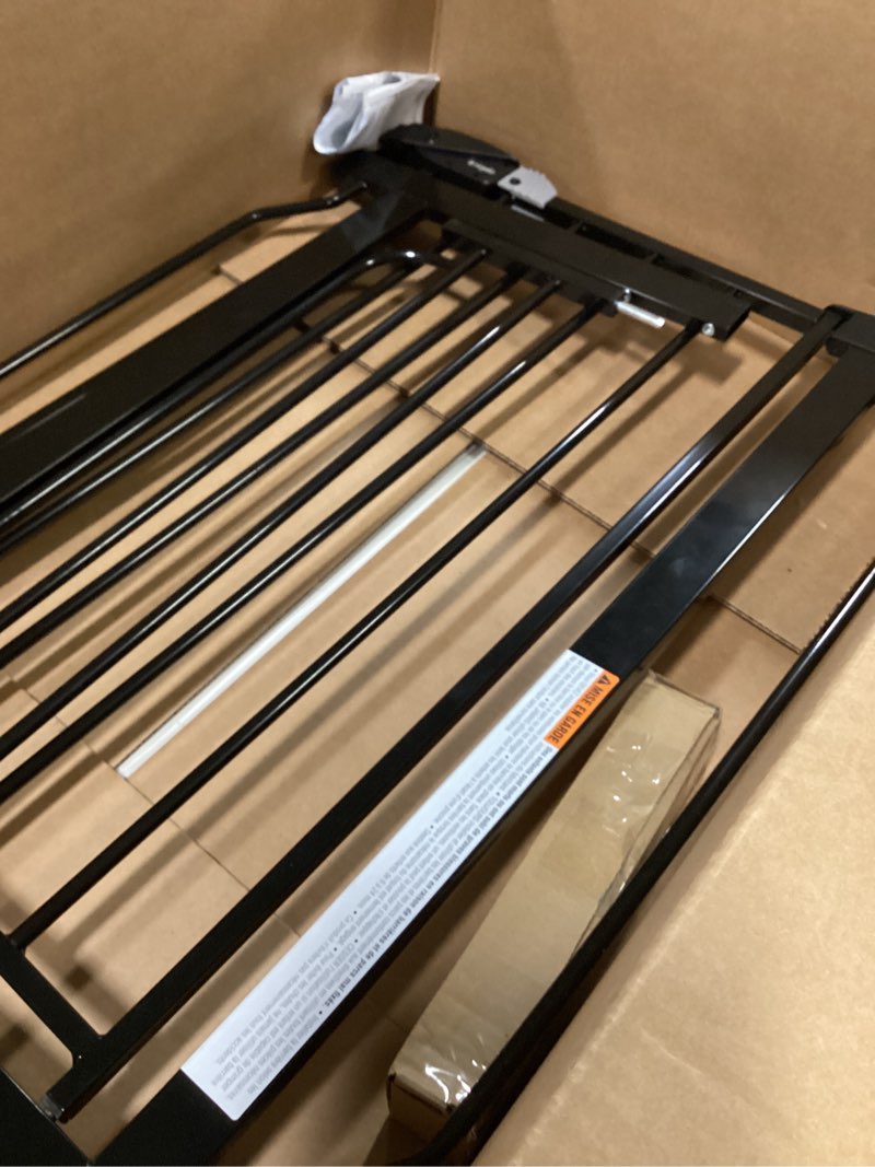 Condition photo showing As Is for Regalo Easy Step 38.5-Inch Wide Walk Thru Baby Gate, Includes 6-Inch Extension Kit, Pressure Mount Kit, Wall Cups, Black Black 29-38.5\"W x 30\"H