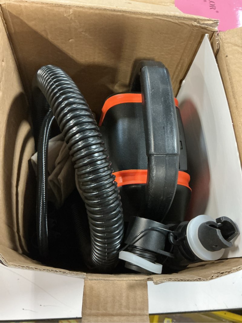 Condition photo showing As Is for Electric Paddle Board Pump, 50PSI High Pressure Portable SUP Air Pump with Auto-Off and Deflation Function, 12V DC Car Connector for Stand Up Paddle Boards, Car Tires, Boats, Kayaks big