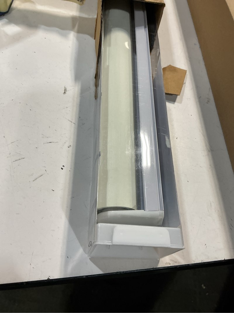 Condition photo showing New/Like New for AOSKY Blackout Roller Shades Cordless Blinds for Windows, Free-Stop Shades with Valance, Thermal Insulated Fabric, UV Protection, Natural Woven Blinds for Home and Office (26" W x 72" H, Ivory) Ivory 26"W x 72"H