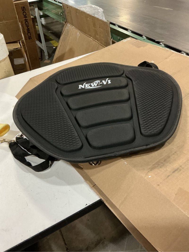 Condition photo showing Good Condition for new-vi universal deluxe detachable kayak seat paddle board seat canoe seat kayak seats with back support, 4 adjustable straps high back support, form-fitting for kayaks sup fishing boat rowboat black/gray