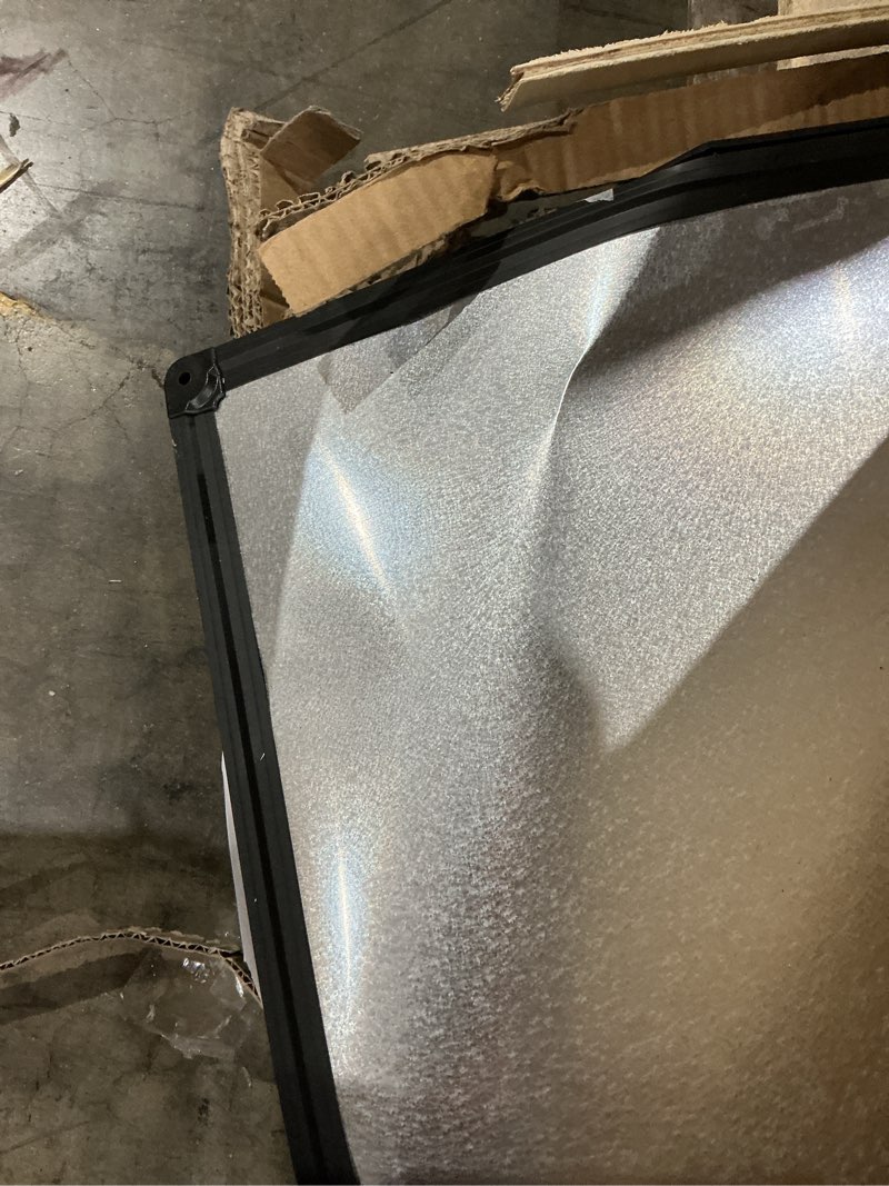 Condition photo showing As Is for jiloffice dry erase board 96 x 48 inches, large magnetic 4" x 8" whiteboard for wall, black aluminum frame wall mounted board for office home and school