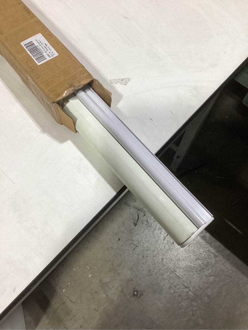 Condition photo showing As Is for AOSKY Cordless Roller Shades Blackout Blinds for Windows Room Darkening Rolled Up Shades with Spring System, UV Protection Window Shades Door Blinds for Home and Office (26" W x 72" H, Ivory) 26"W x 72"H Ivory