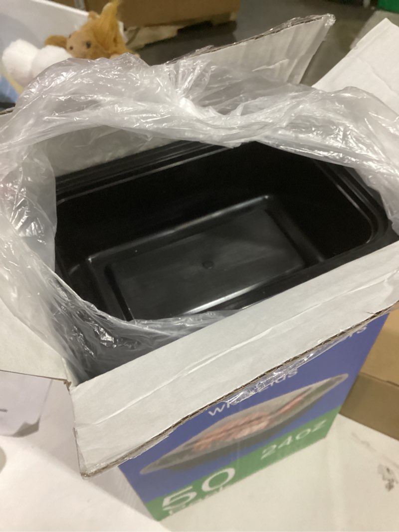 Condition photo showing Good Condition for 50 Pack (100-Piece) 24 oz Meal Prep Containers Reusable with Lids, Sturdy Leakproof & Food Safe, Microwave, Freezer, Dishwasher Safe Prep Containers, To Go Take Out Plastic Food Storage