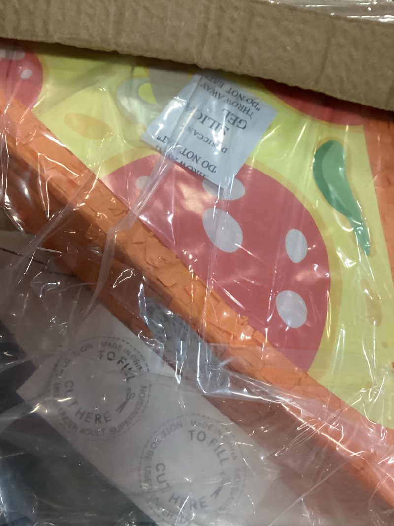 Condition photo showing Good Condition for small pizza pinata for party decorations, birthday (16.5 x 13.5 x 3 inches)
