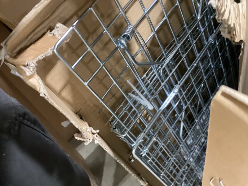 Condition photo showing item condition for 32" Live Animal Traps,Humane Animal Trap for Stray Cats up to 16.5 pounds, Raccoons, Squirrel, Skunk, Mole, Groundhog, Armadillo, Rabbit,Steel Foldable with Pedal Triggers
