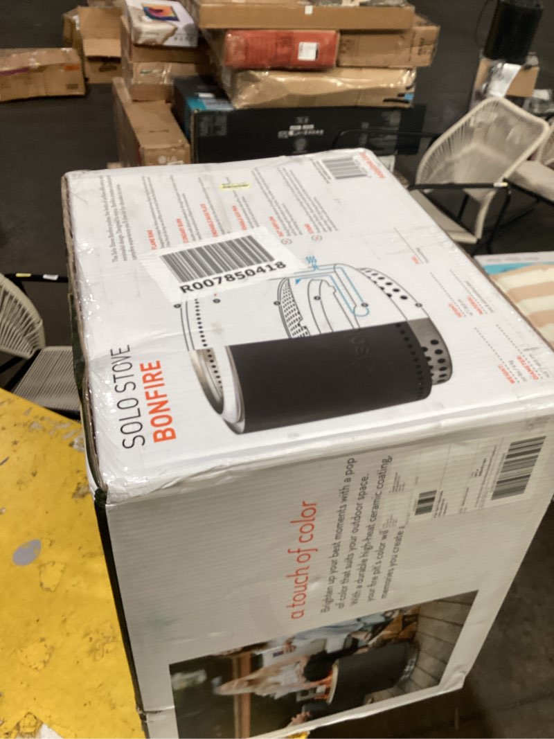 Condition photo showing As Is for solo stove bonfire 2.0 color + stand bundle
