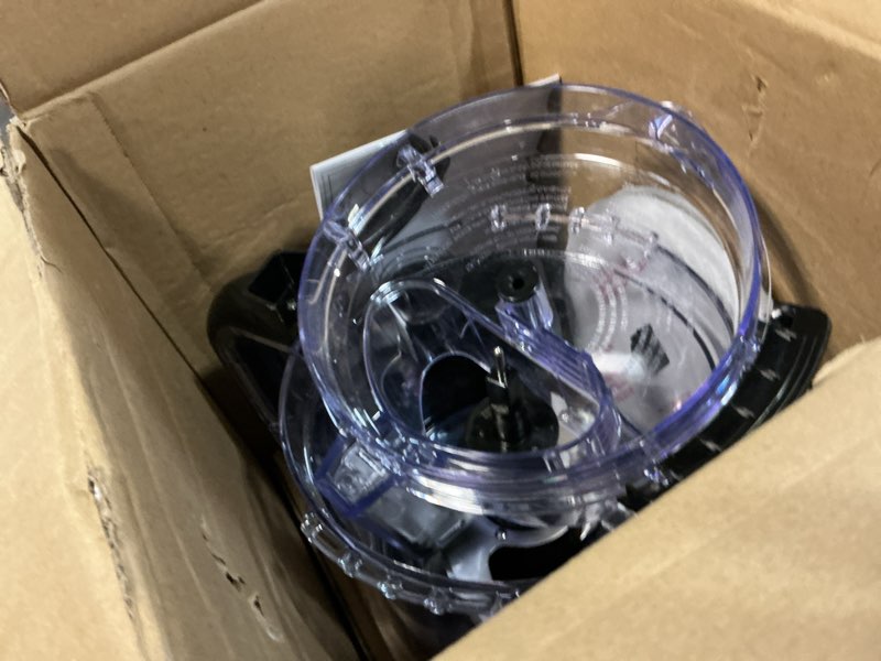 Condition photo showing As Is for hamilton beach stack & snap food processor and vegetable chopper, bpa free, stainless steel blades, 12 cup bowl, 2-speed 450 watt motor, black (70725a)