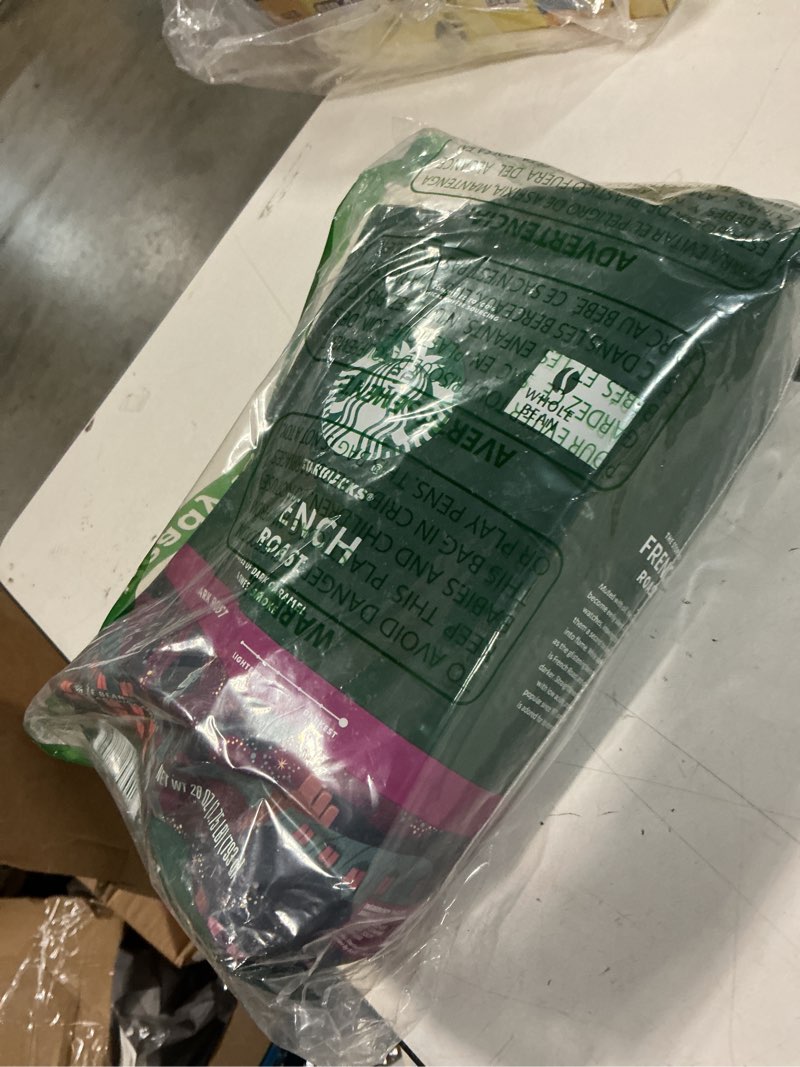 Condition photo showing Good Condition for Starbucks Whole Bean Coffee, Dark Roast Coffee, French Roast, 100% Arabica, 1 bag (28 oz) French Roast 28 Ounce (Pack of 1)