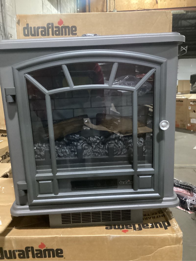 Duraflame infrared quartz electric stove heater finsh gun metal gray
