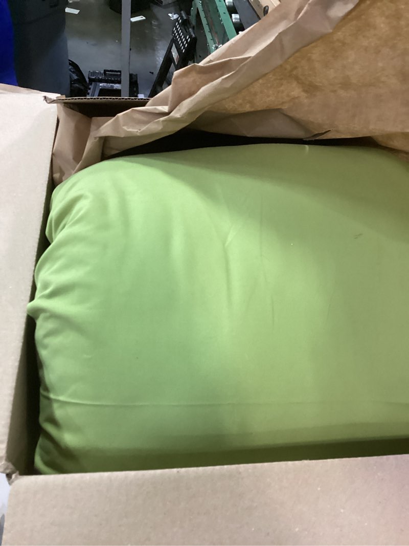 Condition photo showing As Is for ELNIDO QUEEN Body Pillow with Pillowcase - Soft Long Bed Pillow for Adults - Breathable Full Body Pillow Insert for Sleeping, 20x54inches, Black(color green)