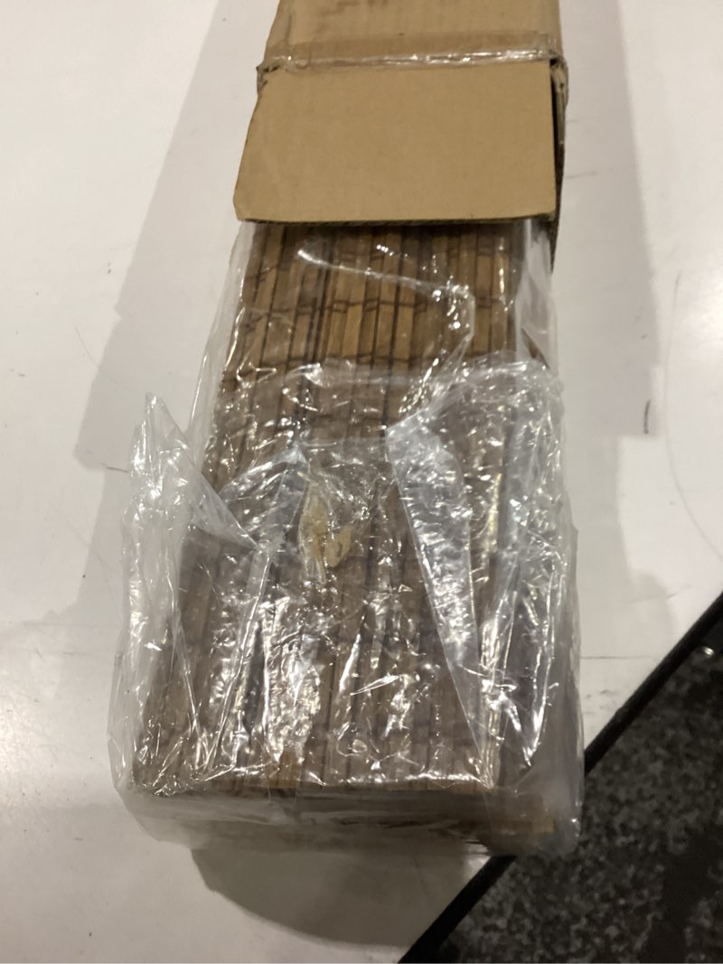 Condition photo showing New/Like New for cordless bamboo roman shades for windows, blinds size (26.5" w ×48" h) colour (bdp-espresso) bdp-espresso 26.5" w × 48" h